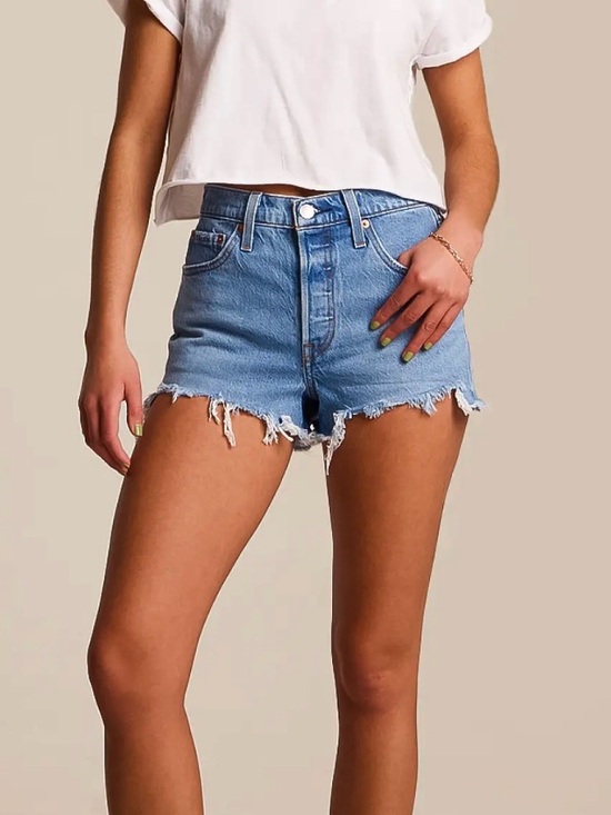 Levi's Pants - Levi’s 501 W25 (US 0/1) Denim Women’s Shorts High Rise Distressed 56327-0251